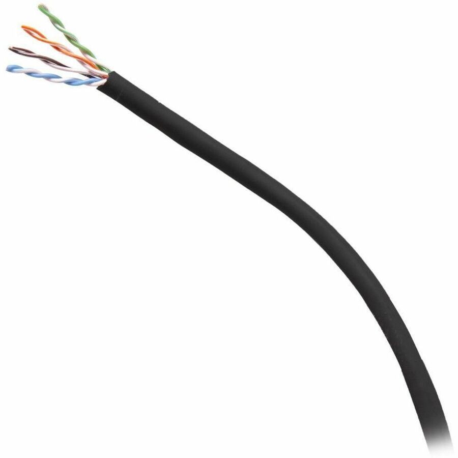 C2G 1000ft (304.8m) TAA-Compliant Cat6 Unshielded (UTP) Ethernet Cable with Solid Conductors-Plenum CMP-Rated - Black