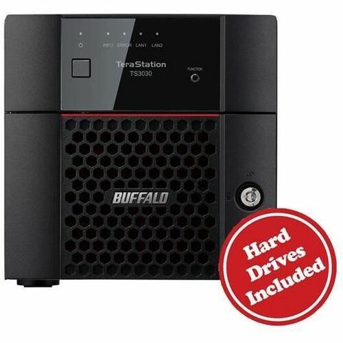 BUFFALO TeraStation 3230DN 2-Bay Secure SMB Desktop NAS 16TB (2x8TB) with Hard Drives Included