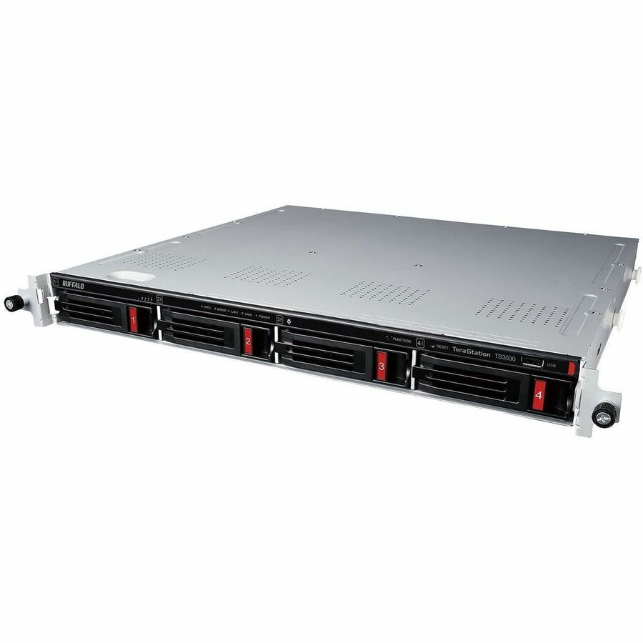BUFFALO TeraStation 3430RN 4-Bay Secure SMB Rackmount NAS 4TB (2x2TB) with Hard Drives Included