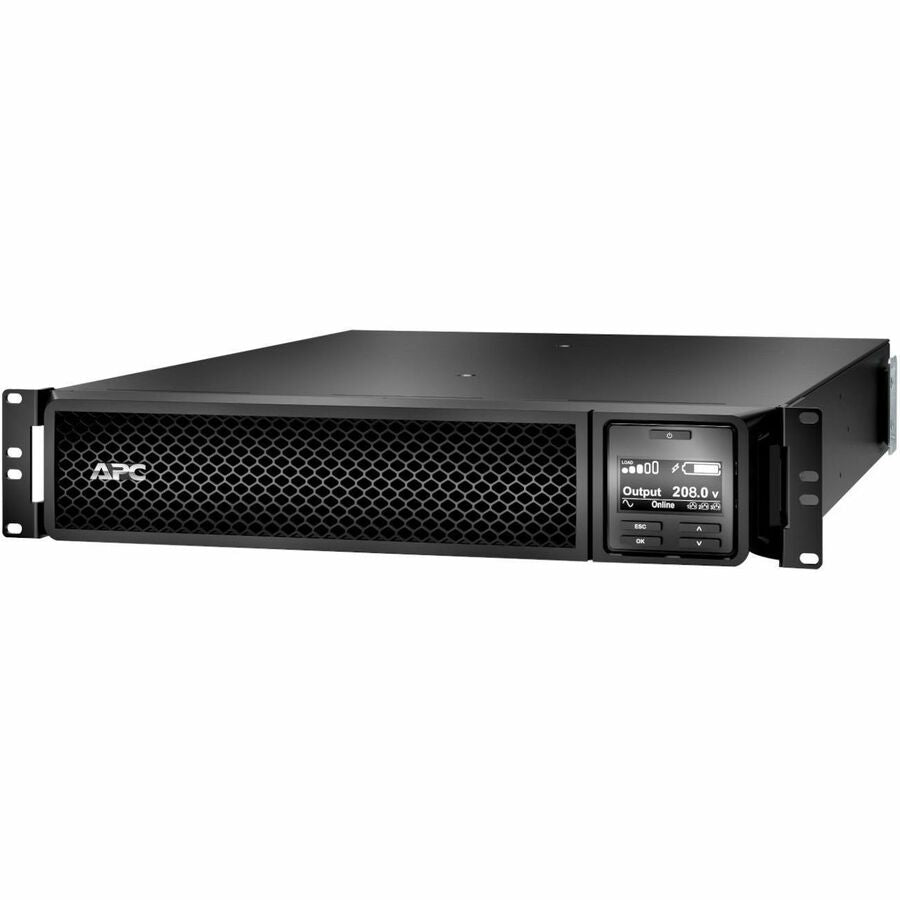 APC Smart-UPS On-Line, 3kVA, Rackmount 2U, 208V, 2x L6-20R+1x L6-30R NEMA outlets, Network Card, Extended runtime, W/ rail kit [TAA]
