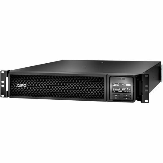 APC Smart-UPS On-Line, 3kVA, Rackmount 2U, 208V, 2x L6-20R+1x L6-30R NEMA outlets, Network Card, Extended runtime, W/ rail kit [TAA]