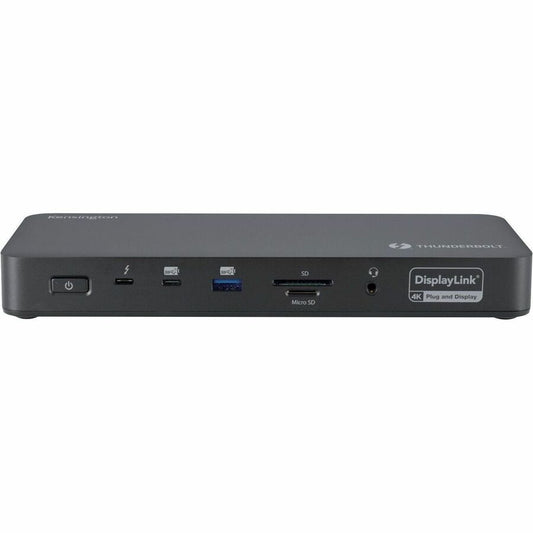Kensington SD5910T Thunderbolt 4 USB4 USB-C Quad 4K Docking Station with DisplayLink Technology, 100W Power Delivery