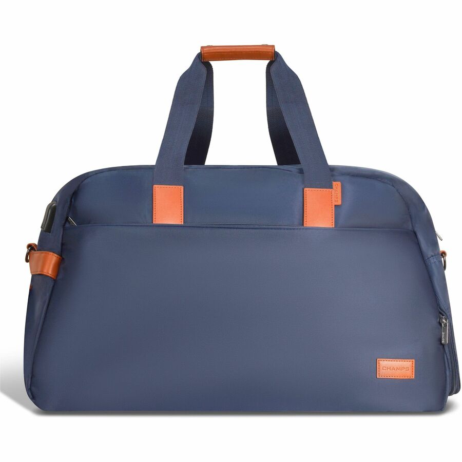 Champs Vintage Carrying Case (Duffel) for 11" to 15.6" Notebook, Tablet, Glasses, Travel, Shoes - Navy