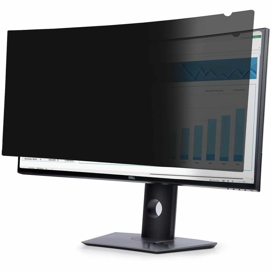 StarTech Privacy Screen For Dell P3424WE Curved Ultrawide 21:9 Monitor, Double-Sided, Computer Desktop Monitor Screen Protector, TAA