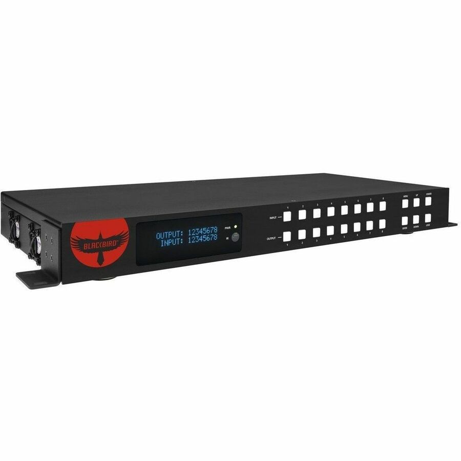 Monoprice Blackbird Pro-Series 4K60 8x8 Video Matrix, YUV 4:4:4, IR remote, Dolby TrueHD, DTS-HD Master Audio