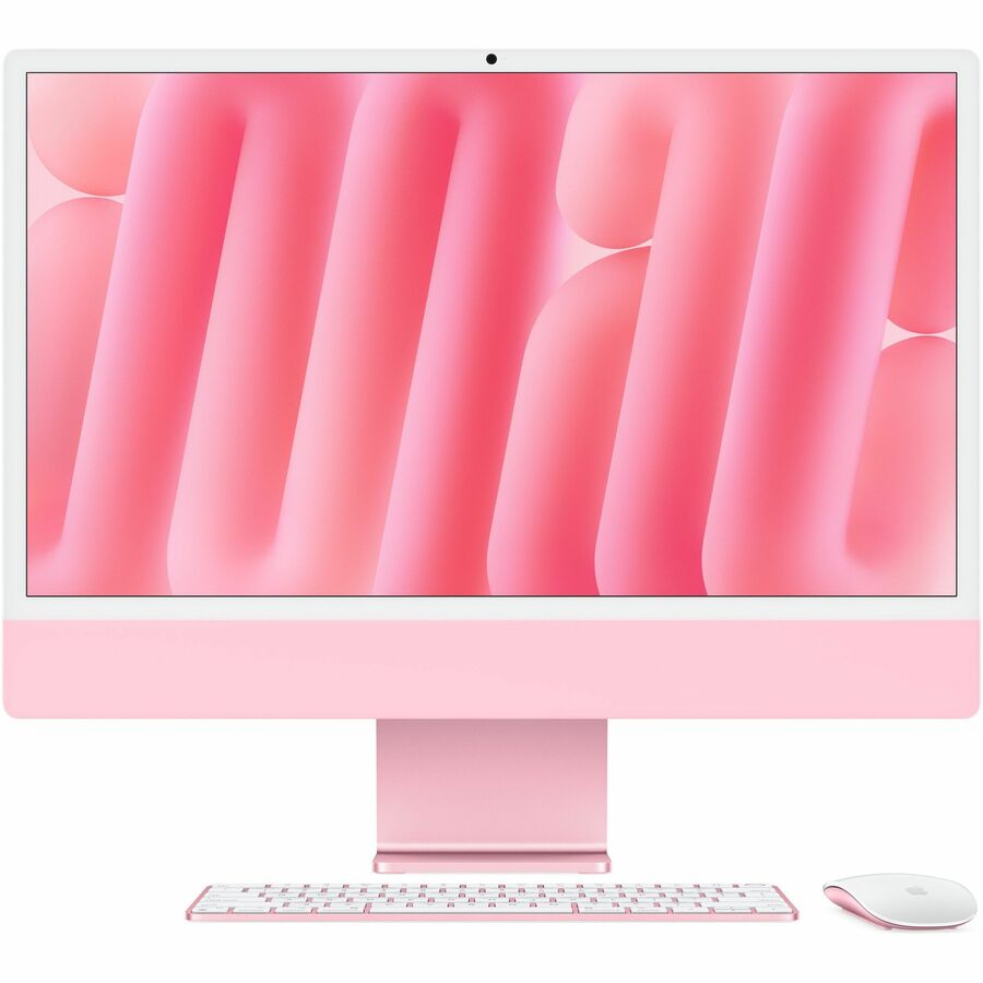 Apple iMac MWUG3LL/A All-in-One Computer - Apple M4 - 16 GB - 256 GB SSD - 24" 4.5K - Desktop - Pink