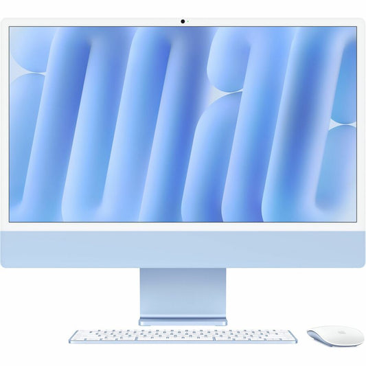 Apple iMac MWUF3LL/A All-in-One Computer - Apple M4 - 16 GB - 256 GB SSD - 24" 4.5K - Desktop - Blue