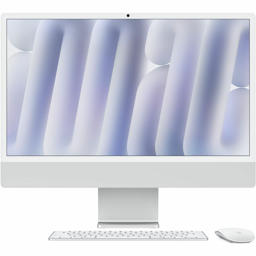 Apple iMac MWUC3LL/A All-in-One Computer - Apple M4 - 16 GB - 256 GB SSD - 24" 4.5K - Desktop - Silver