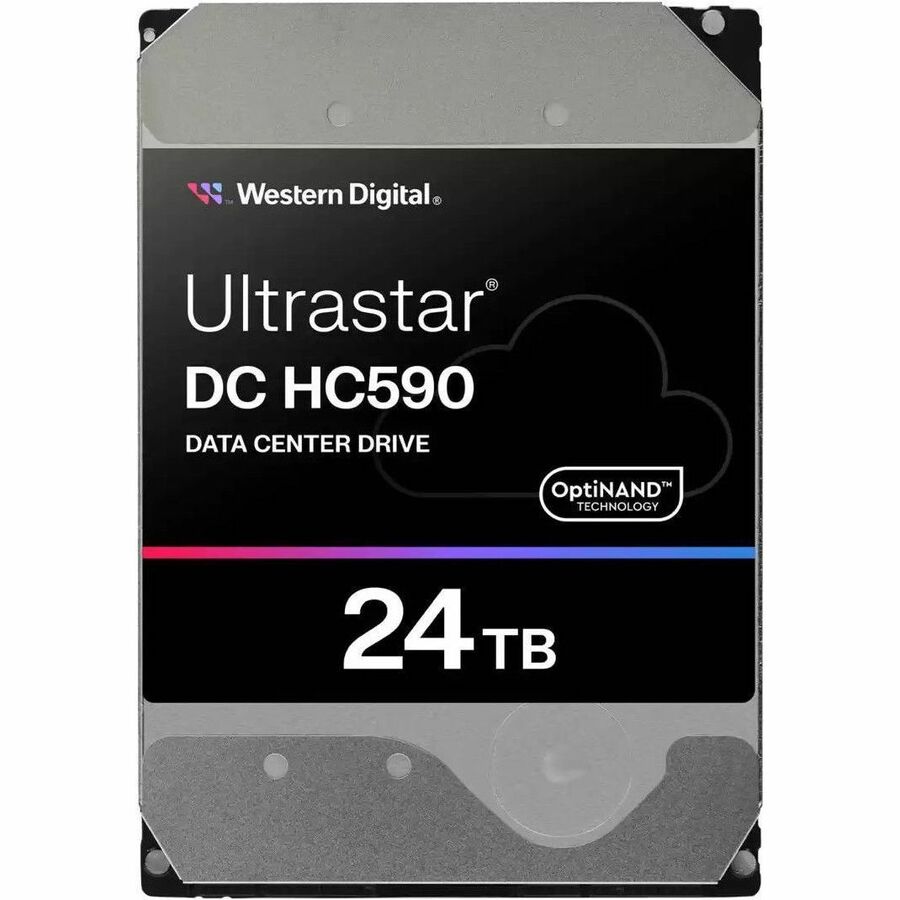 Western Digital Ultrastar DC HC500 WUH722624ALE6L4 24 TB Hard Drive - 3.5" Internal - SATA (SATA/600) - Conventional Magnetic Recording (CMR) Method