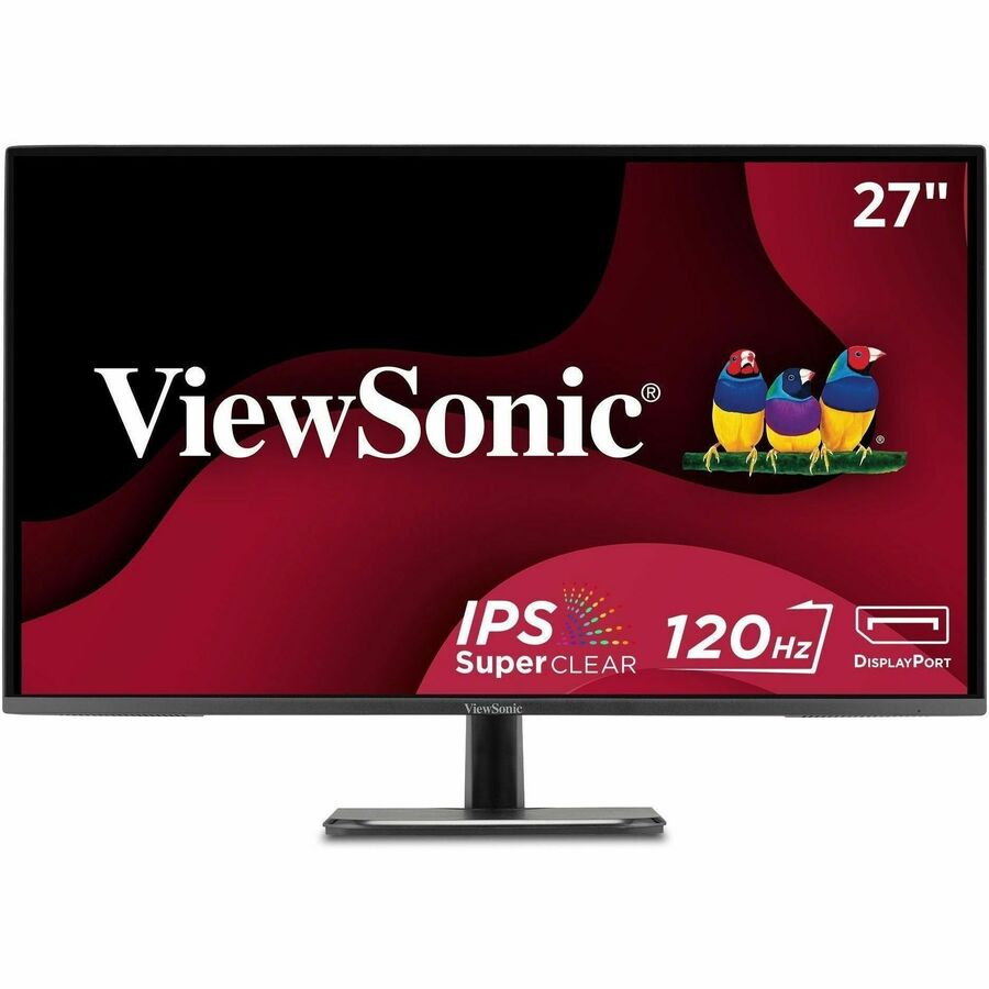 ViewSonic VA2756A-MHD 27 Inch 1080p Monitor, IPS Display with 120Hz for Enhanced Home and Office Productivity, Eye Care Technology, HDMI, DisplayPort, and VGA Inputs