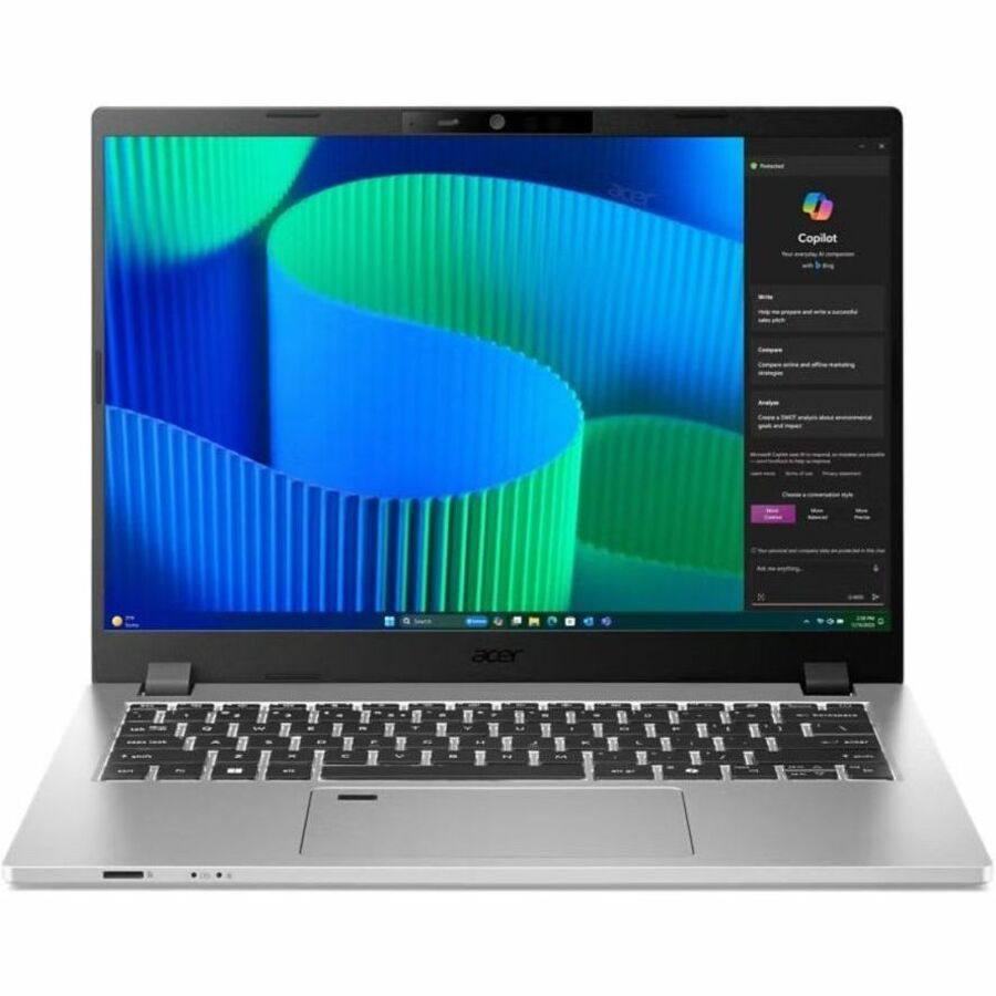 Acer TravelMate P2 14 TMP214-56 TMP214-56-54NF 14" Notebook - WUXGA - 60 Hz - Intel Core 5 120U - 16 GB - 512 GB SSD - English Keyboard - Silver