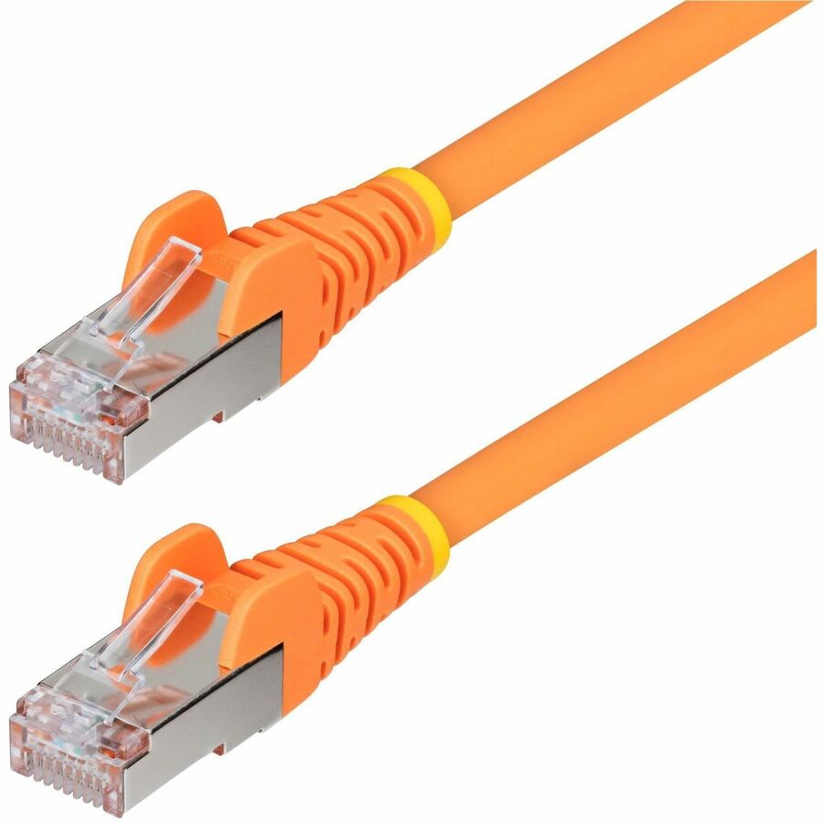 StarTech 50ft Orange CAT6a Ethernet Cable, Snagless RJ45, 10G, 100W PoE, S/FTP, LSZH, 27AWG Pure Copper, 500MHz, Shielded Network Cord