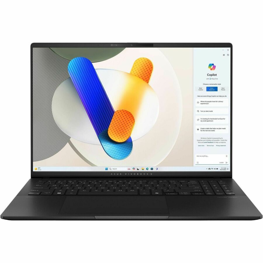 Asus Vivobook S 16 M5606 M5606KA-DS76 16" Copilot+ PC Notebook - 3K - 120 Hz - AMD Ryzen AI 7 350 - 16 GB - 1 TB SSD - Neutral Black