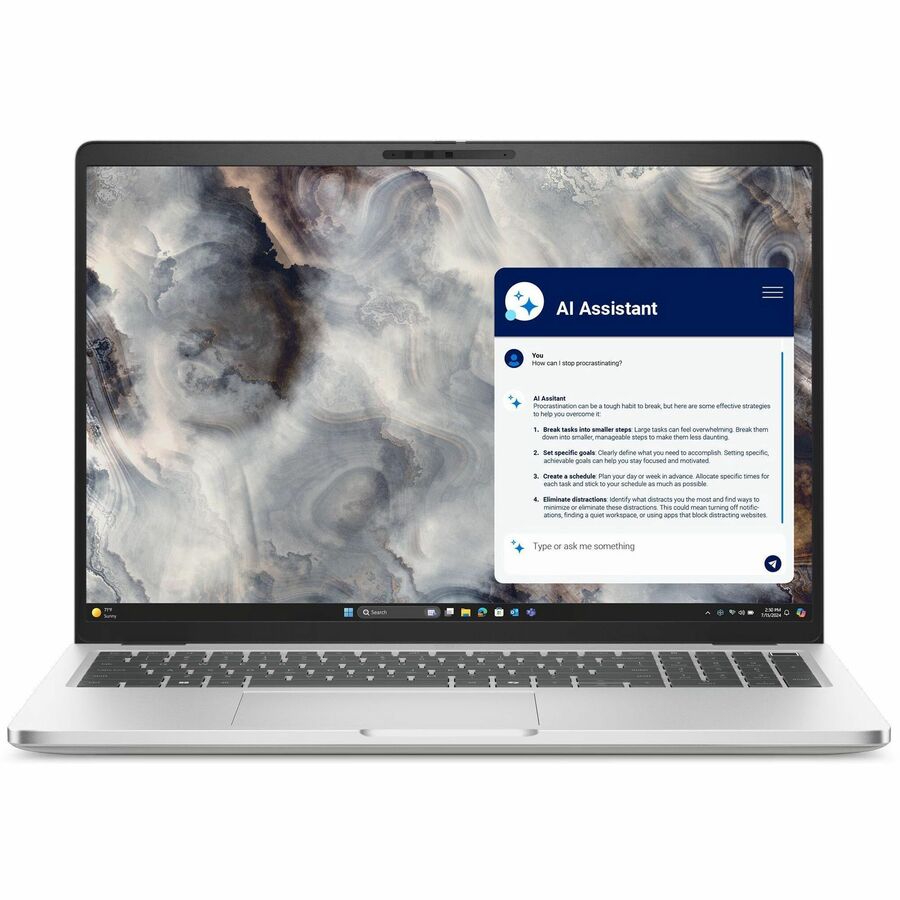 Dell Pro 16 Plus PB16250 16" Copilot+ PC Notebook - Full HD Plus - 60 Hz - Intel Core Ultra 7 266V - vPro Technology - 16 GB - 512 GB SSD - English (US) Keyboard - Silver