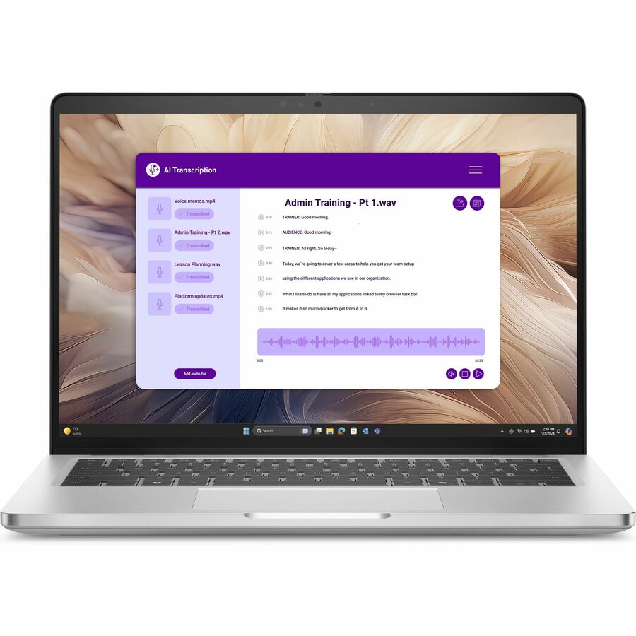 Dell Pro 14 Plus PB14250 14" Clamshell Copilot+ PC Notebook - Full HD Plus - 60 Hz - Intel Core Ultra 5 236V - vPro Technology - 16 GB - 512 GB SSD - English (US) Keyboard - Silver