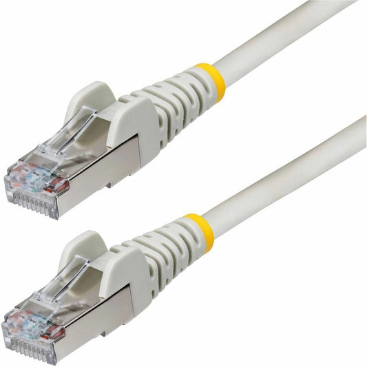 100FT GRAY CAT6A ETHERNET CABLE, SNAGLESS RJ45, 10G, 100W POE, S/FTP, LSZH, 27AW