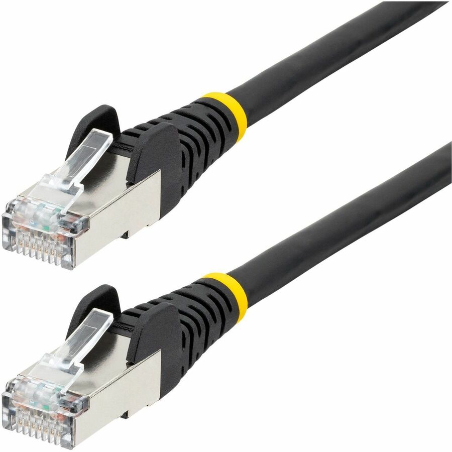 100FT BLACK CAT6A ETHERNET CABLE, SNAGLESS RJ45, 10G, 100W POE, S/FTP, LSZH, 27A