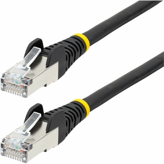 100FT BLACK CAT6A ETHERNET CABLE, SNAGLESS RJ45, 10G, 100W POE, S/FTP, LSZH, 27A