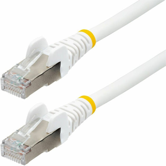 75FT WHITE CAT6A ETHERNET CABLE, SNAGLESS RJ45, 10G, 100W POE, S/FTP, LSZH, 27AW