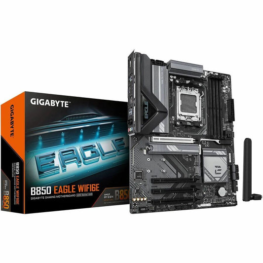 GIGABYTE Ultra Durable B850 EAGLE WIFI6E Gaming Desktop Motherboard - AMD B850 Chipset - Socket AM5 - ATX