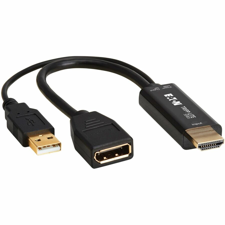 EATON TRIPP LITE SERIES HDMI TO DISPLAYPORT ACTIVE CONVERTER M/F WITH USB POWER