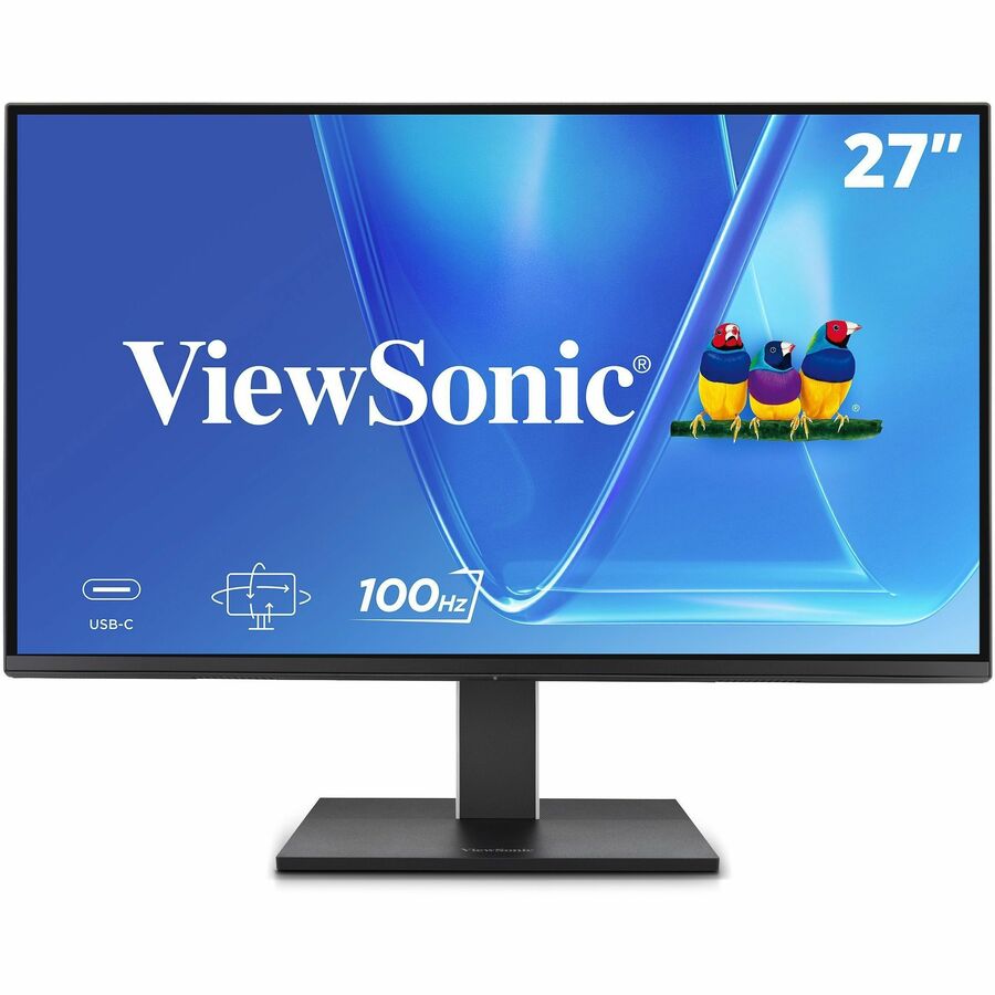 ViewSonic VG2752-2K 27 Inch 1440p Monitor, IPS Display with 100Hz for Smooth Home and Office Productivity, Full Ergonomic Adjustability, 5-Port USB Hub, 65W USB-C, HDMI, and DisplayPort Inputs