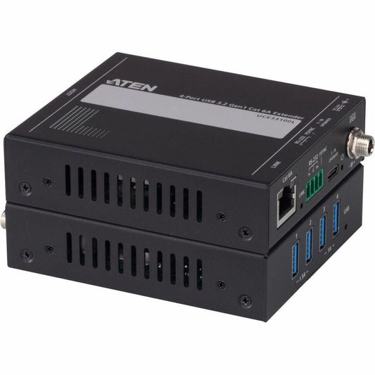 USB3.2 GEN1 CAT6A EXTENDER WITH 4-PORT HUB