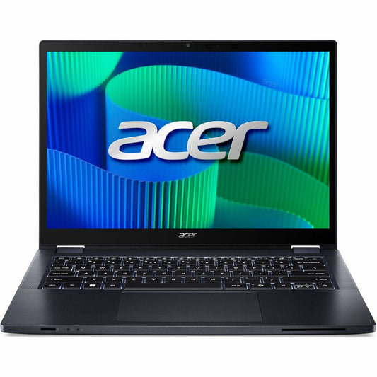 Acer TravelMate P4 Spin 14 TMP414RN-54 TMP414RN-54-57U5 14" Touchscreen Convertible 2 in 1 Notebook - WUXGA - 60 Hz - Intel Core Ultra 5 125U - 16 GB - 512 GB SSD - English Keyboard - Blue