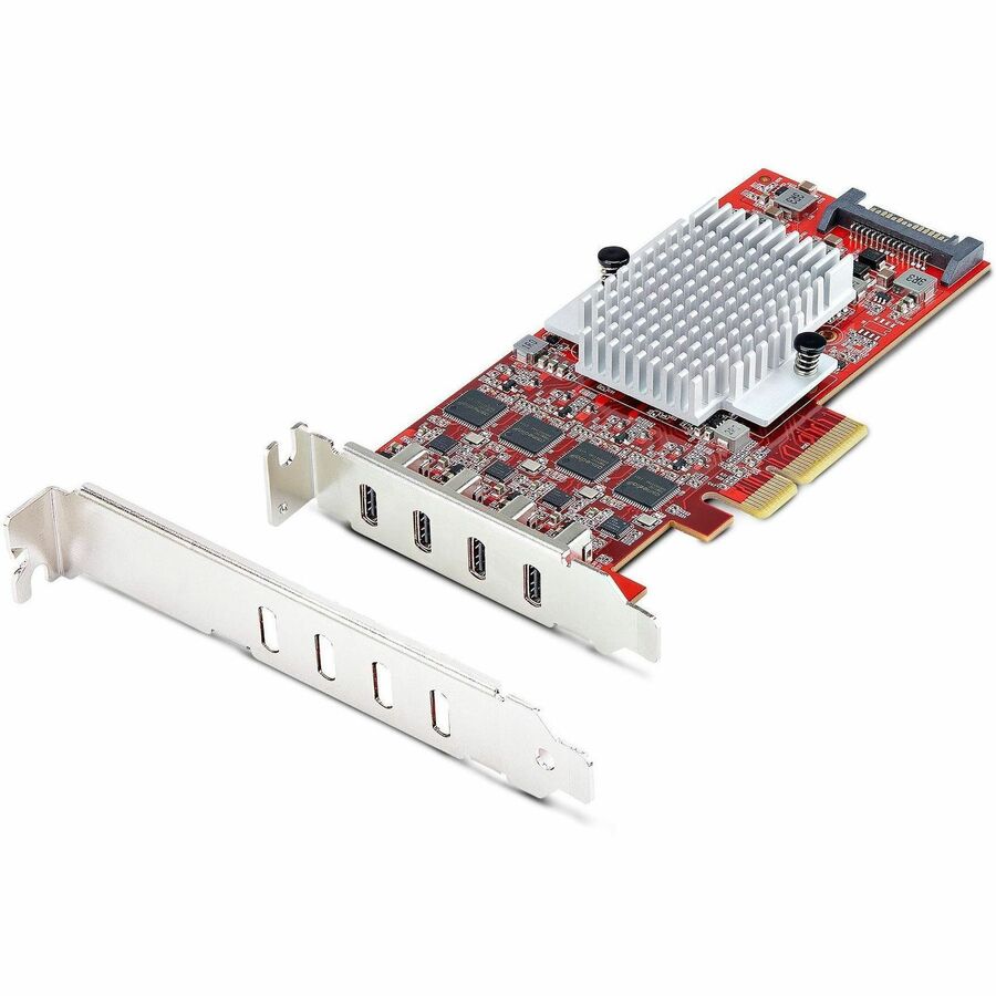 StarTech 4-Port USB Type-C PCIe Card, USB 3.2 10Gbps, USB-C PCI Express Expansion Card, 4x Independent USB Controllers, TAA-Compliant