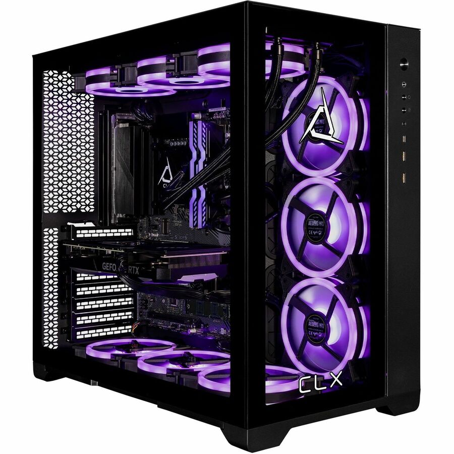CLX SET Gaming Desktop Computer - Intel Core i9 14th Gen i9-14900KF - 64 GB - 6 TB HDD - 2 TB SSD - Mid-tower - Black