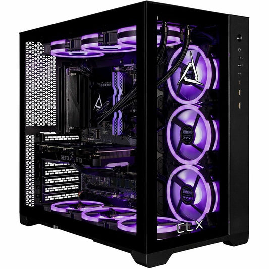 CLX SET Gaming Desktop Computer - Intel Core i9 14th Gen i9-14900KF - 64 GB - 6 TB HDD - 2 TB SSD - Mid-tower - Black