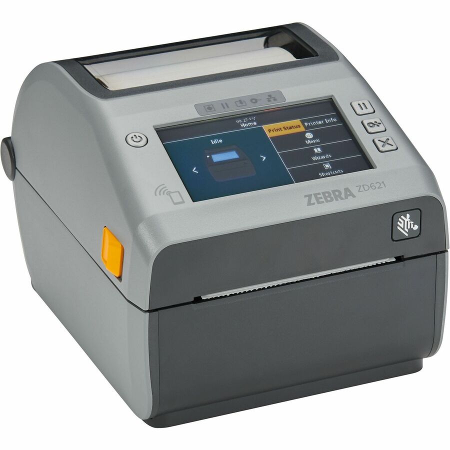 Zebra ZD621 Manufacturing, Transportation & Logistic, Healthcare, Retail, Shelf Labeling, Pharmacy, Lab, Mailing & Shipping, Asset Tracking Direct Thermal Printer - Monochrome - Desktop - Label/Receipt Print - Ethernet - USB - USB Host - Serial - Bluetoot