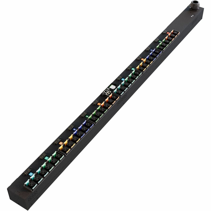 Vertiv PowerIT VP7U60A2 Switched Outlet Level Monitoring HD rPDU, Vertical, Three Phase, 36 Combination C13/C19 Outlets, 60/63A, 240/415V WYE, 0U