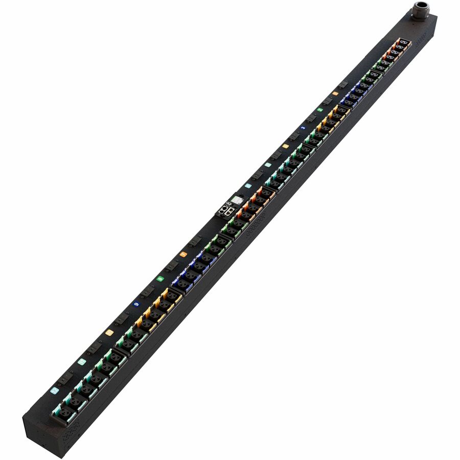 Vertiv PowerIT VP7U60A1 Switched Outlet Level Monitoring HD rPDU, Vertical, Three Phase, 48 Combination C13/C19 Outlets, 60/63A, 240/415V WYE, 0U