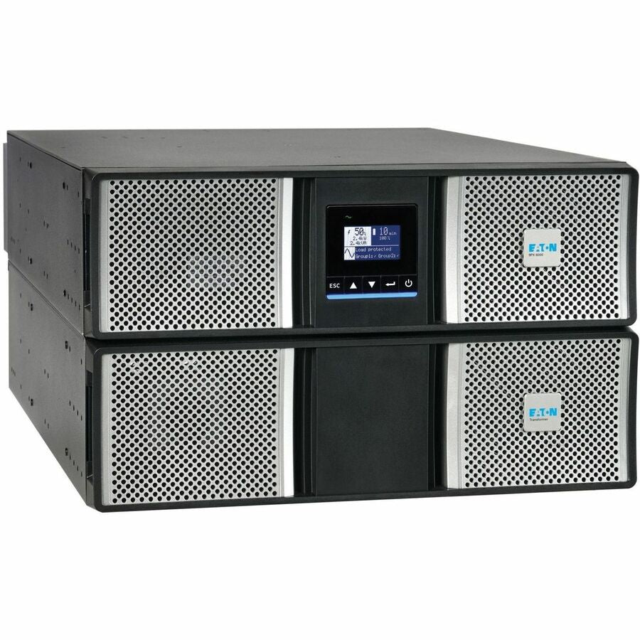 Eaton 9PX G2 6000VA 5400W 208/120V Online Double-Conversion UPS - L6-30P or Hardwired Input, 18x 5-20R, 2x L6-20R, 1x L6-30R, Cybersecure Network Card, Extended Run, 6U Rack/Tower