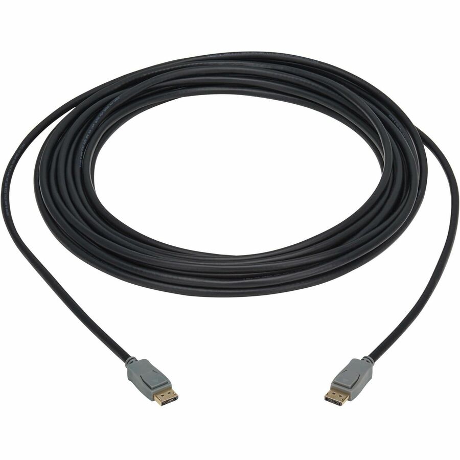 Eaton Tripp Lite Series DisplayPort Cable with Latching Connectors (M/M), 4K 60 Hz, HBR2, 4:4:4, HDCP 2.2, 50 ft. (15.2 m), Black