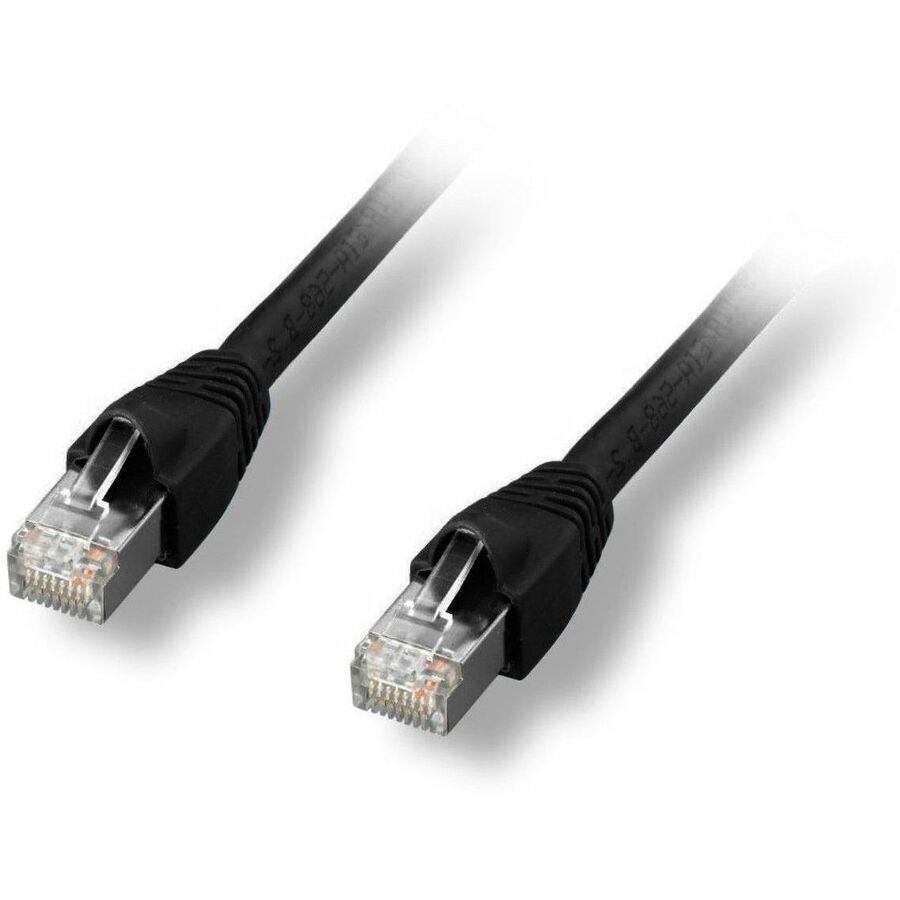 Comprehensive CAT6A Shielded Patch Cable Black 25ft