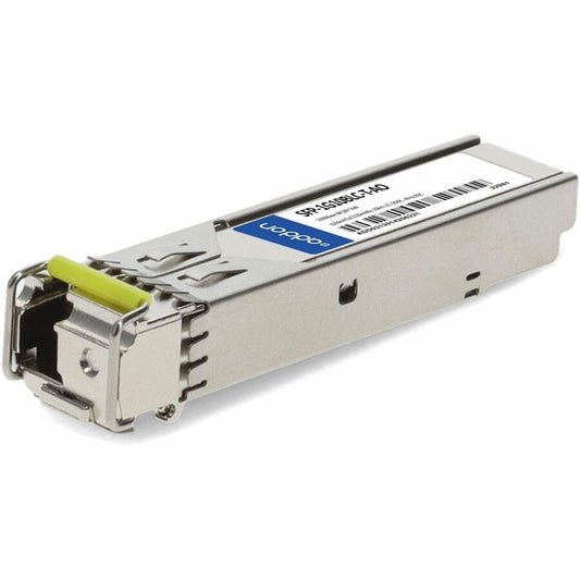 AddOn Moxa SFP-1G10BLC-T Compatible TAA 1000Base-BX SFP Transceiver (SMF, 1550nmTx/1310nmRx, 10km, LC, -40 to 85C)