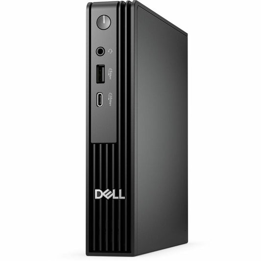 Dell Pro Micro QCM1250 Desktop Computer - Intel Core i3 14th Gen i3-14100T - 8 GB - 256 GB PCI Express NVMe 4.0 SSD - Micro PC