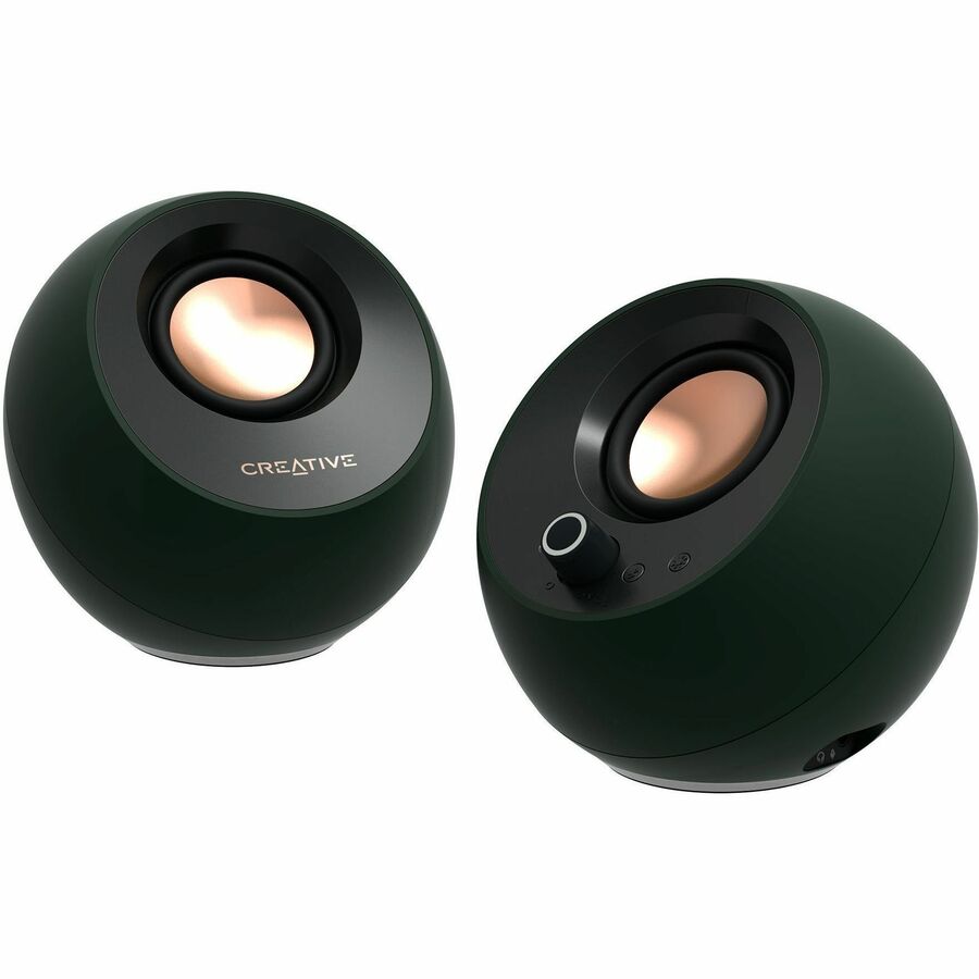 Creative Pebble Pro 2.0 Bluetooth Speaker System - 10 W RMS - Black