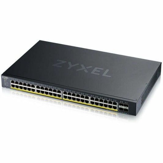 ZYXEL 48-port GbE PoE Lite-L3 Smart Managed Switch with 4 10G Uplink