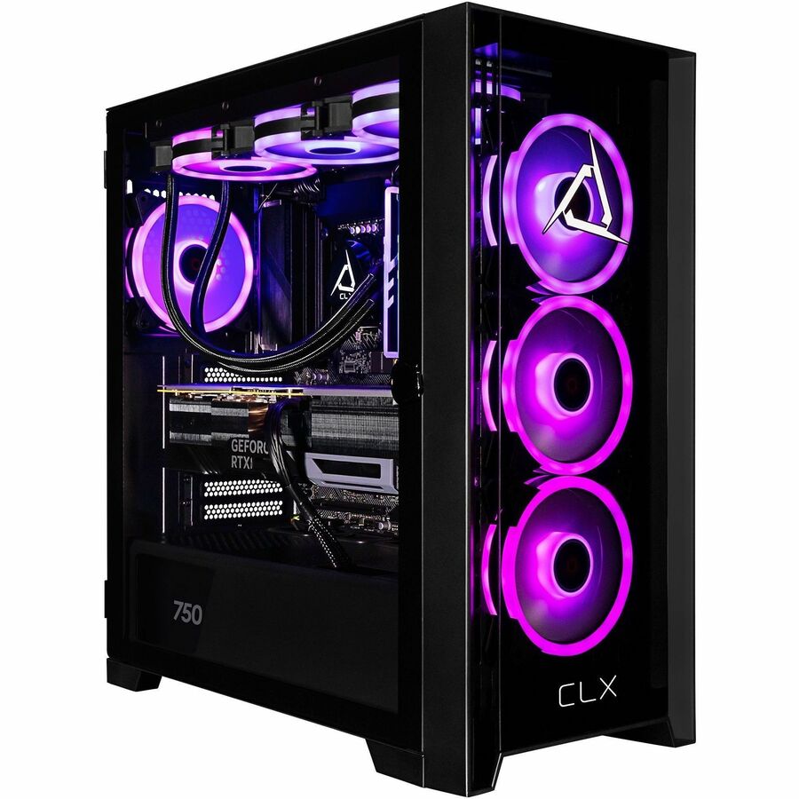 CLX SET TGMSETRTA5302BM Gaming Desktop Computer - AMD Ryzen 7 7800X3D - 32 GB - 2 TB SSD - Mid-tower - Black