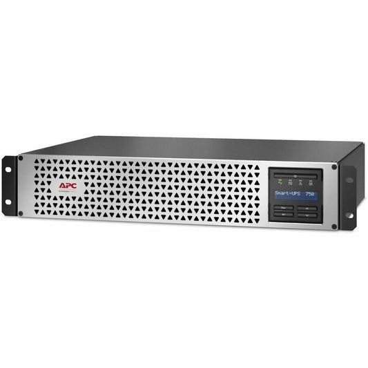 APC Smart-UPS, Line Interactive, 750VA, Lithium-ion, Rackmount 2U, 120V, 6x NEMA 5-15R outlets, SmartConnect Port+SmartSlot,Short Depth,AVR,LCD,TAA