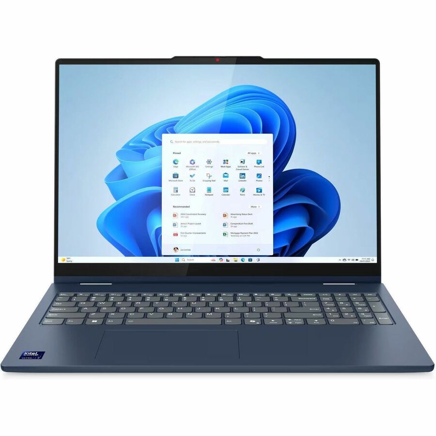 Lenovo IdeaPad 5 16IAL10 83KS001MUS 16" Touchscreen Convertible 2 in 1 Notebook - WUXGA - 60 Hz - Intel Core Ultra 7 255U - 16 GB - 512 GB SSD - English (US) Keyboard - Cosmic Blue