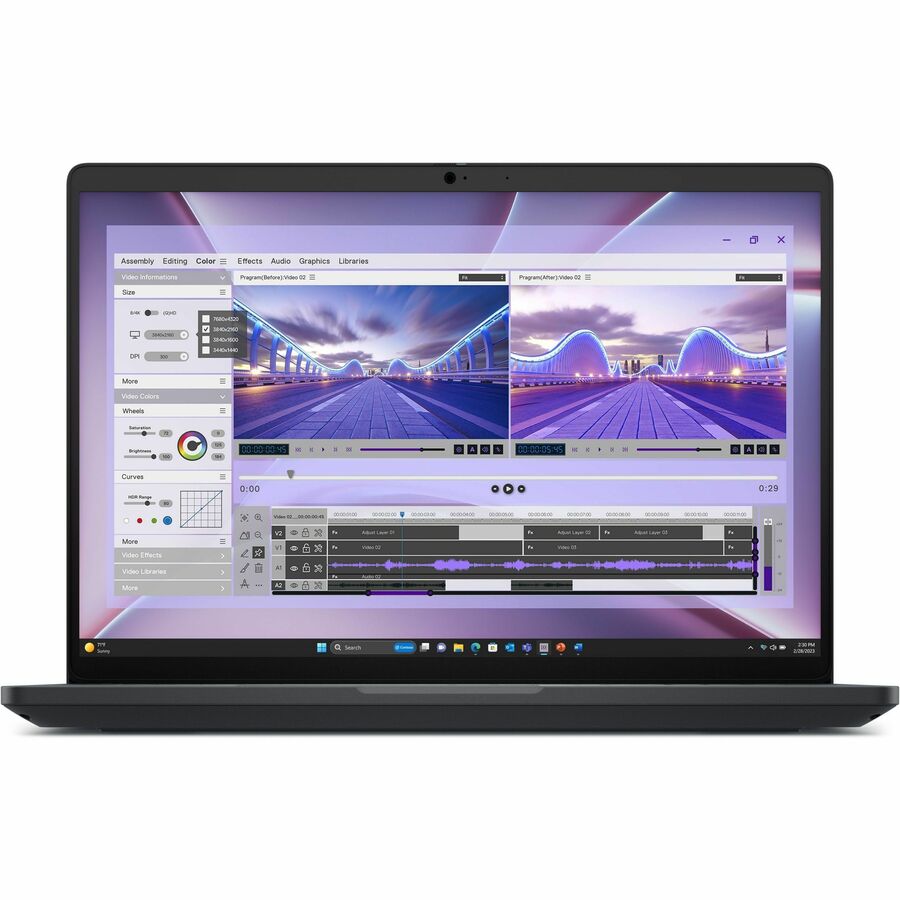 Dell Pro Max MC16250 16" Copilot+ PC Mobile Workstation - Full HD Plus - 60 Hz - Intel Core Ultra 7 255H - 16 GB - 512 GB SSD - English (US) Keyboard