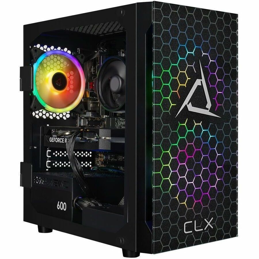 CLX SET TGMSETRTA5500BM Gaming Desktop Computer - AMD Ryzen 5 8400F - 32 GB - 2 TB PCI Express NVMe SSD - Mini-tower - Black