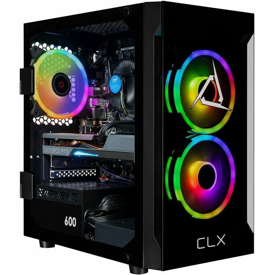 CLX SET TGMSETRTA5503BM Gaming Desktop Computer - Intel Core i5 14th Gen i5-14400F - 32 GB - 2 TB SSD - Mini-tower - Black