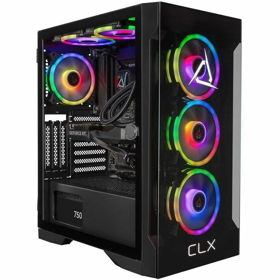 CLX SET TGMSETRTU5505BM Gaming Desktop Computer - Intel Core i9 14th Gen i9-14900KF - 32 GB - 2 TB PCI Express NVMe SSD - Mid-tower - Black