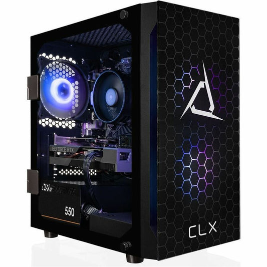 CLX SET TGMSETRTA5502BM Gaming Desktop Computer - AMD Ryzen 5 8400F - 32 GB - 2 TB SSD - Mini-tower - Black