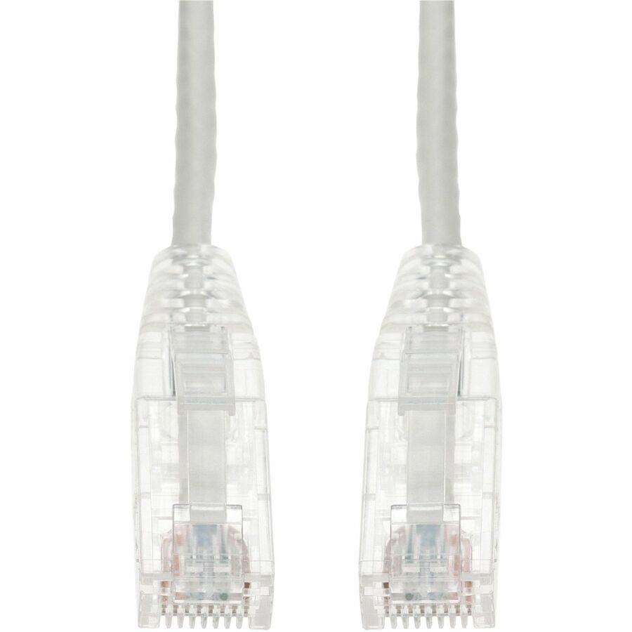 10-PACK 5FT WHITE CAT 6 SLIM PVC ETHERNET CABLE SNAGLESS CLEAR-CLAW RJ-45 M/M BU